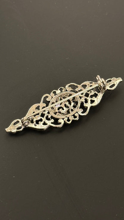 Trachten Brosche silber