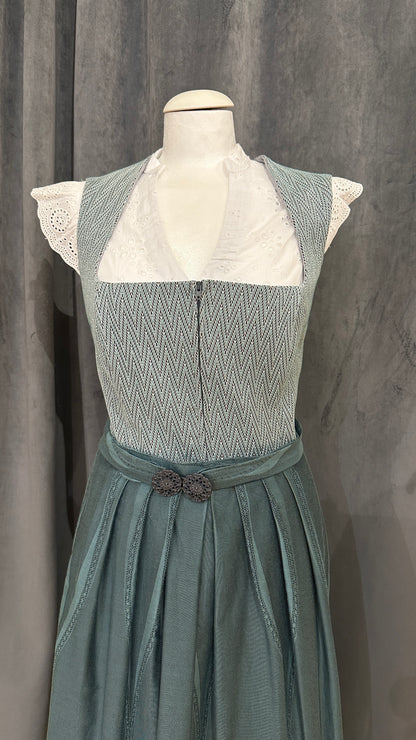 Dirndl Goldstich Stretch petrol/türkis 75cm