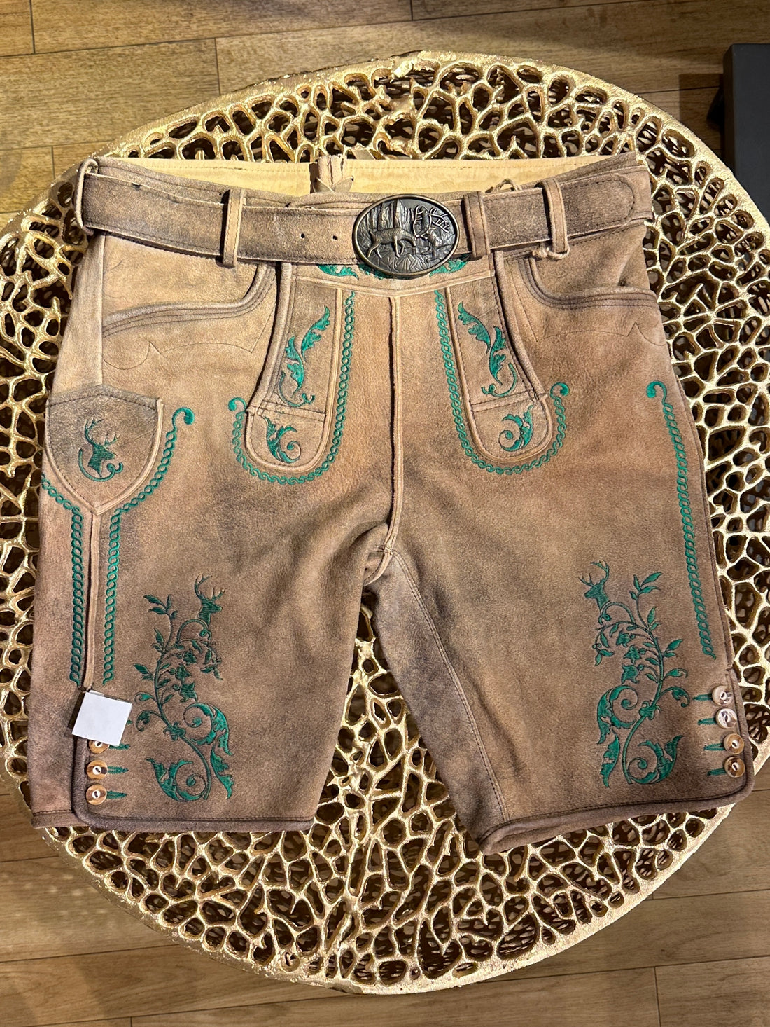 Lederhose Romer Goat Antik Suede mit Gürtel