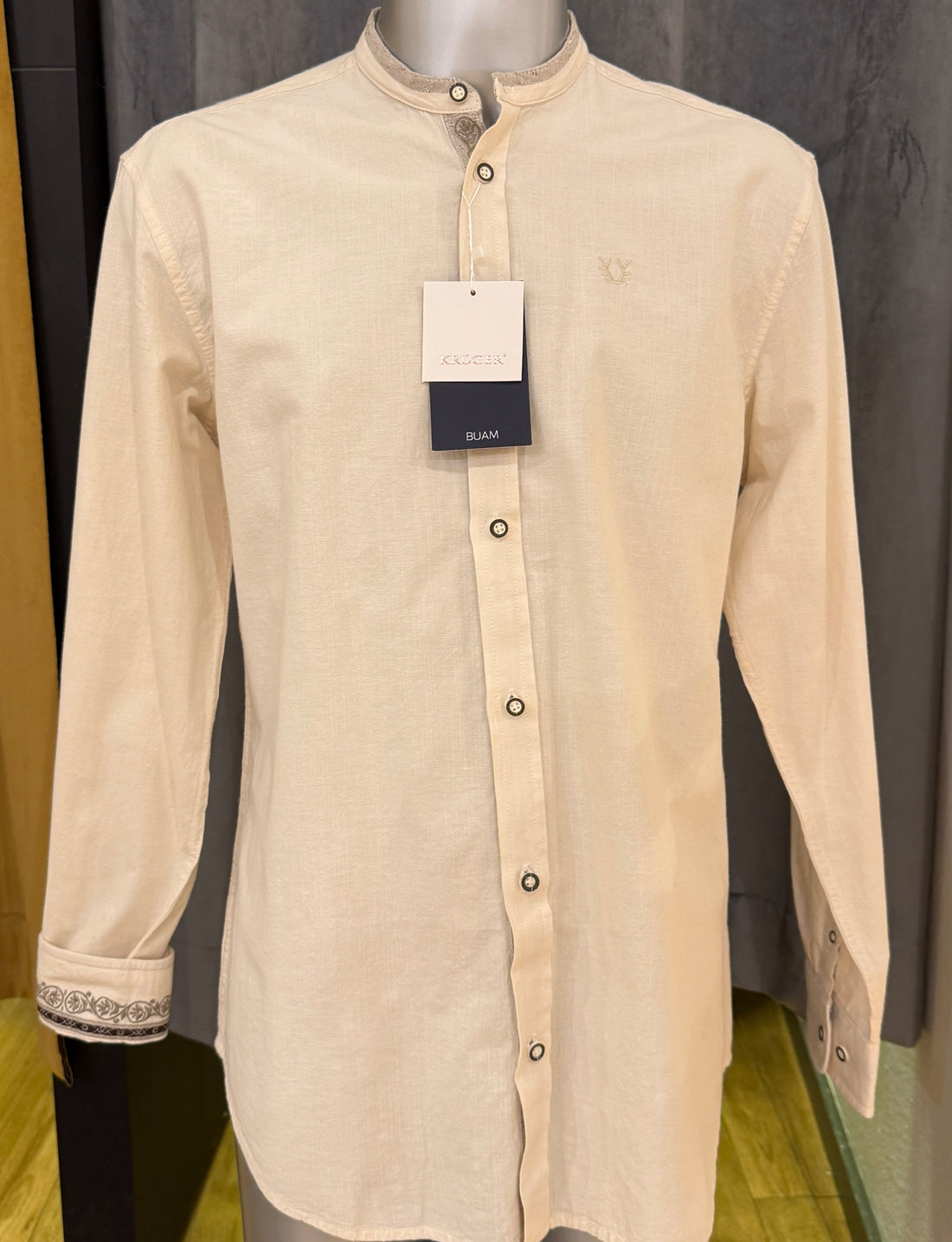 Trachtenhemd Krüger Buam beige