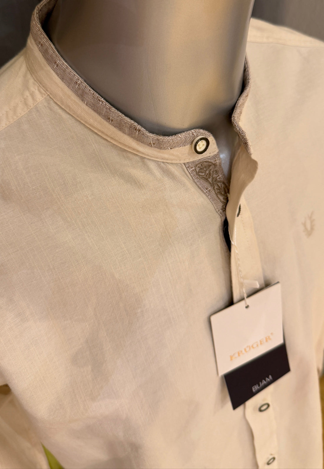 Trachtenhemd Krüger Buam beige