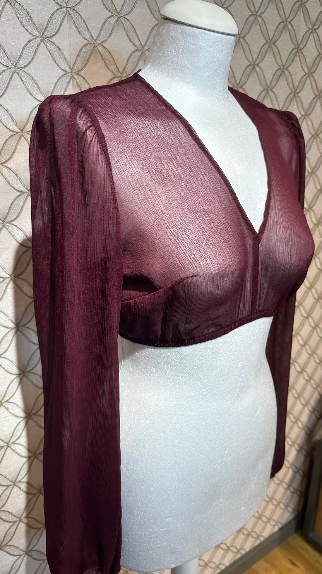 Dirndlbluse Marjo Salching bordeaux