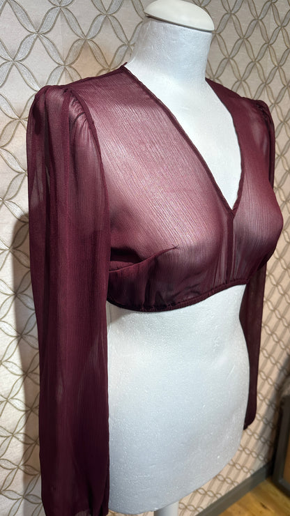 Dirndlbluse Marjo Salching bordeaux