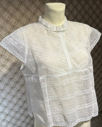 Trachtenbluse Vicky Anno Domini Design weiß