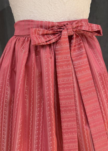 Dirndlschürze Goldstich Streifen pink 65cm