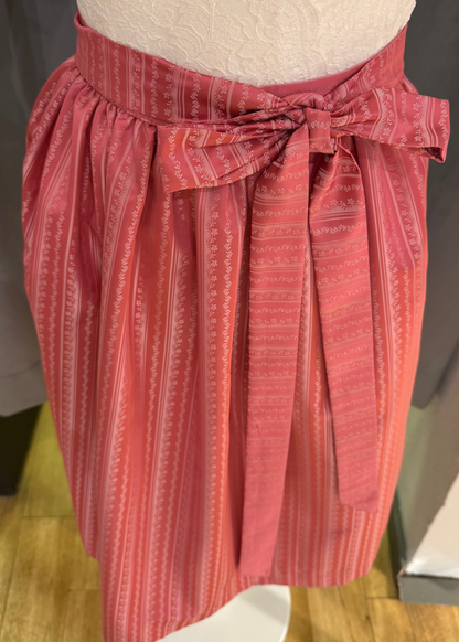 Dirndlschürze Goldstich Streifen pink 65cm