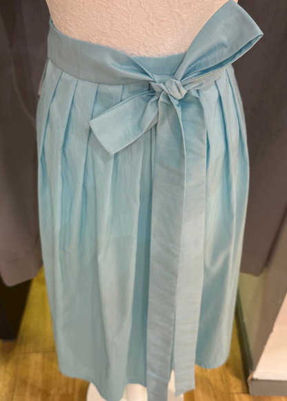 Dirndlschürze Goldstich hellblau 75cm