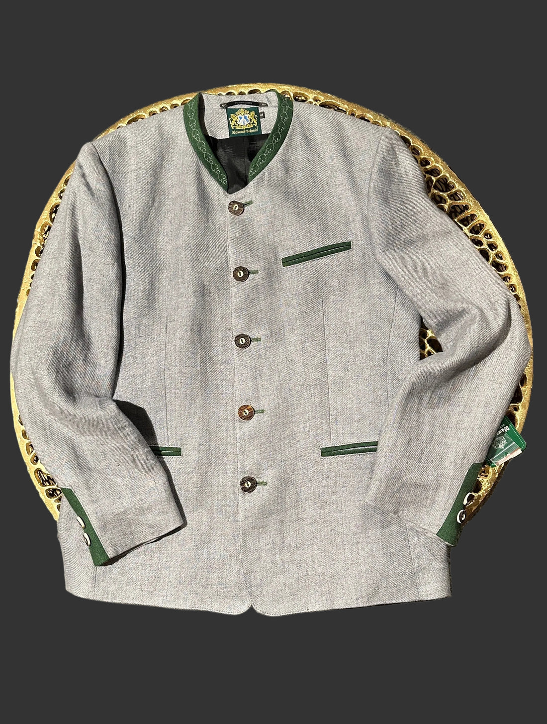 Trachtenjacke Herren Hammerschmid Arnold Leinen hellgrau