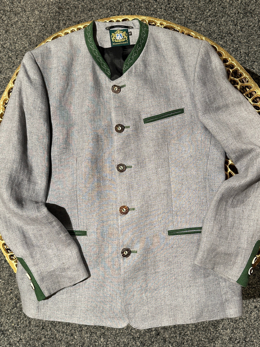 Trachtenjacke Herren Hammerschmid Arnold Leinen hellgrau