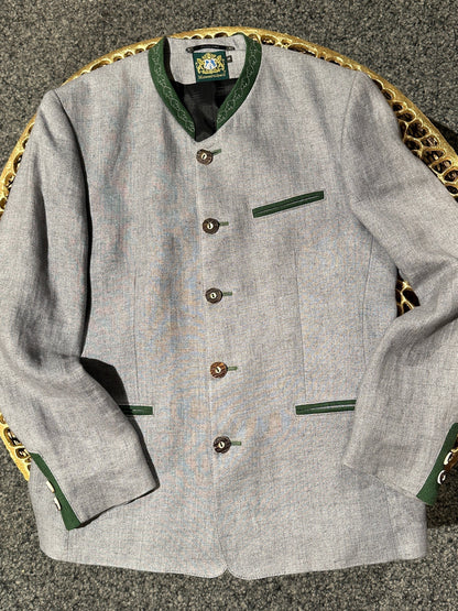 Trachtenjacke Herren Hammerschmid Arnold Leinen hellgrau