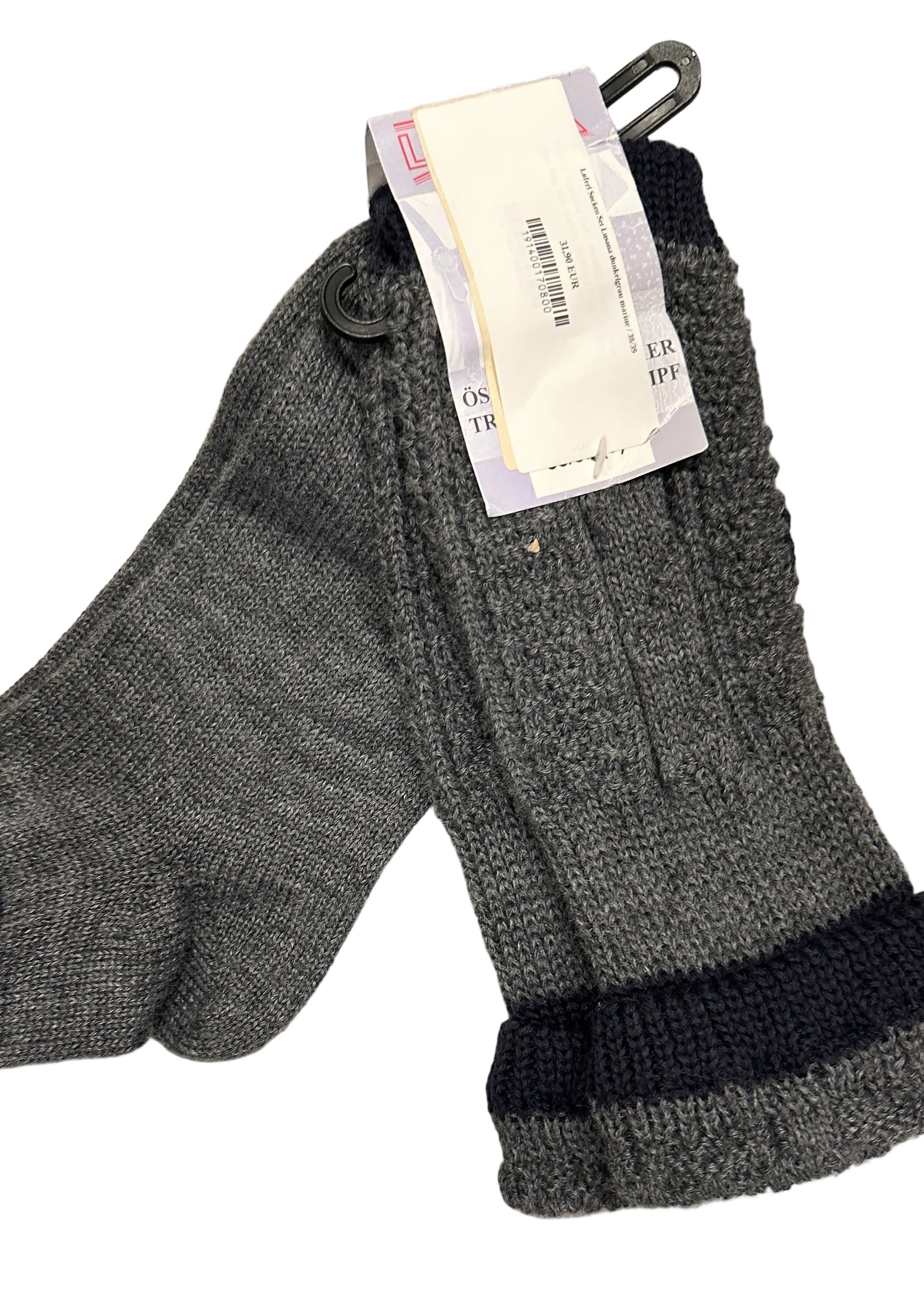 Loferl Socken Set Lusana dunkelgrau marine mit Stickerei