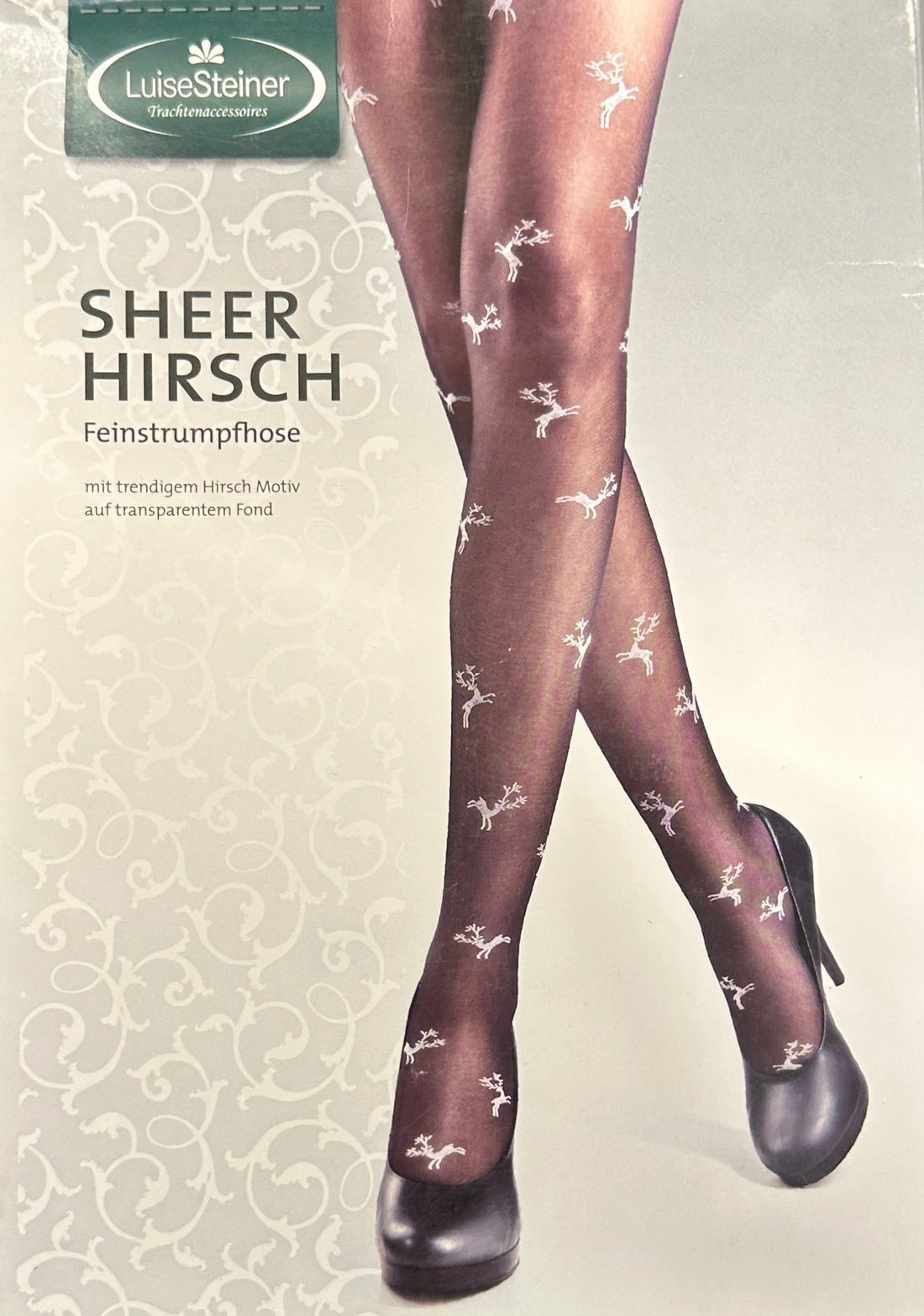 Feinstrumpfhose Sheer Hirsch - Luise Steiner rot