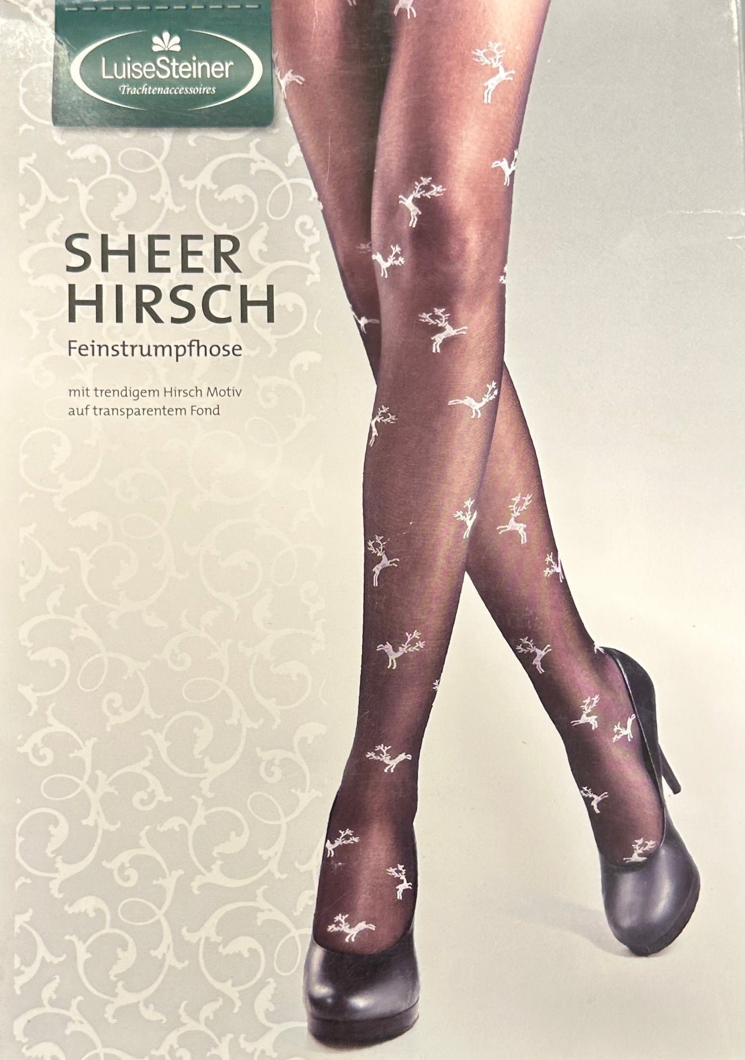 Feinstrumpfhose Sheer Hirsch - Luise Steiner rot