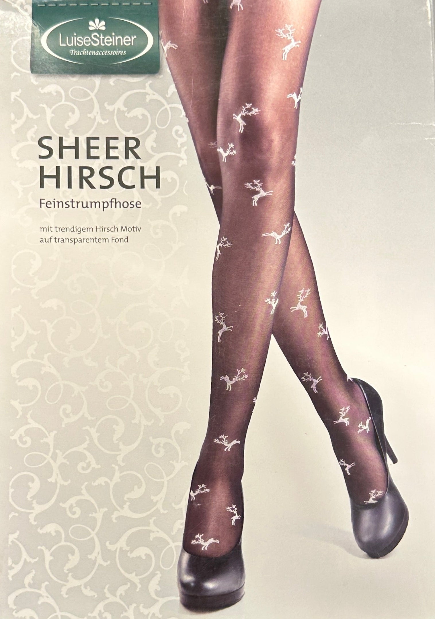 Feinstrumpfhose Sheer Hirsch - Luise Steiner rot