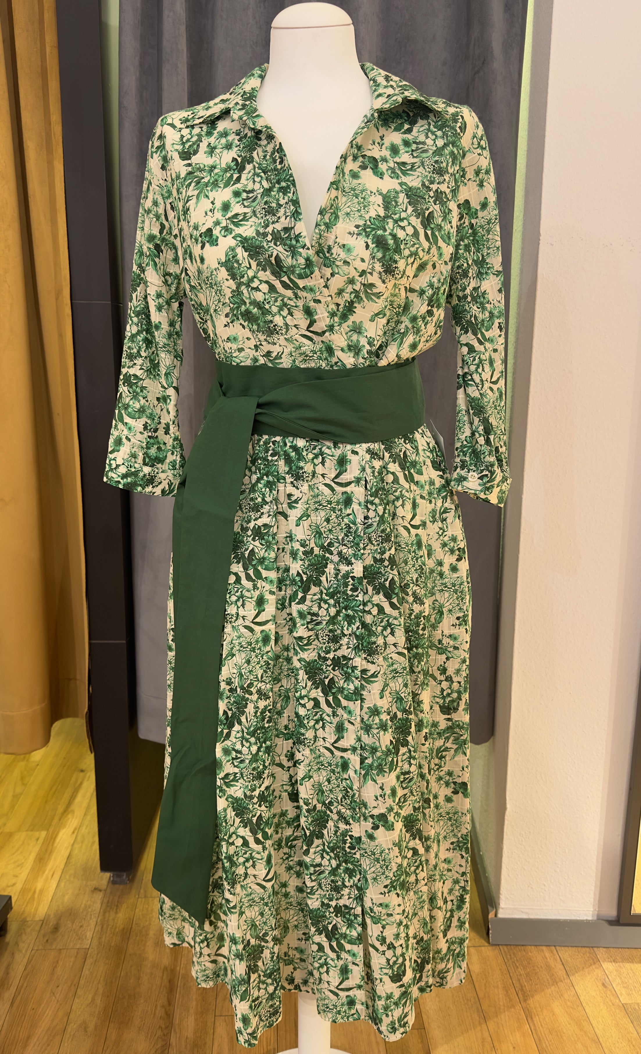 Baumwoll Kleid Kaiserjäger Hermine grün 80cm