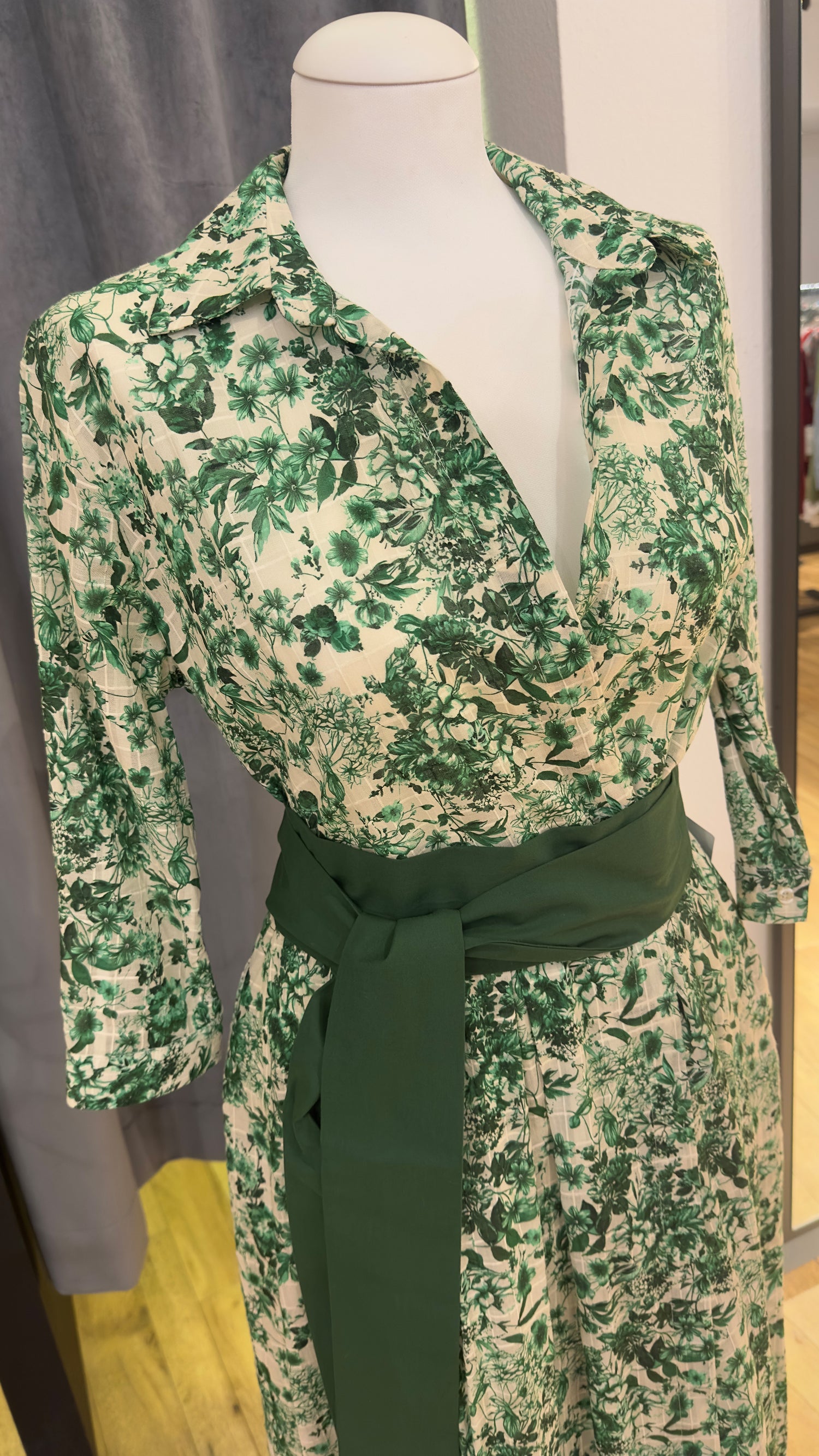 Baumwoll Kleid Kaiserjäger Hermine grün 80cm