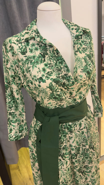 Baumwoll Kleid Kaiserjäger Hermine grün 80cm