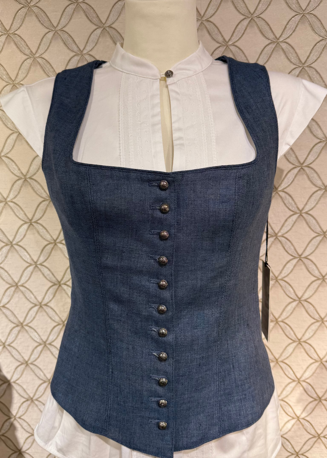 Trachtenmieder Anno Domini Design blau