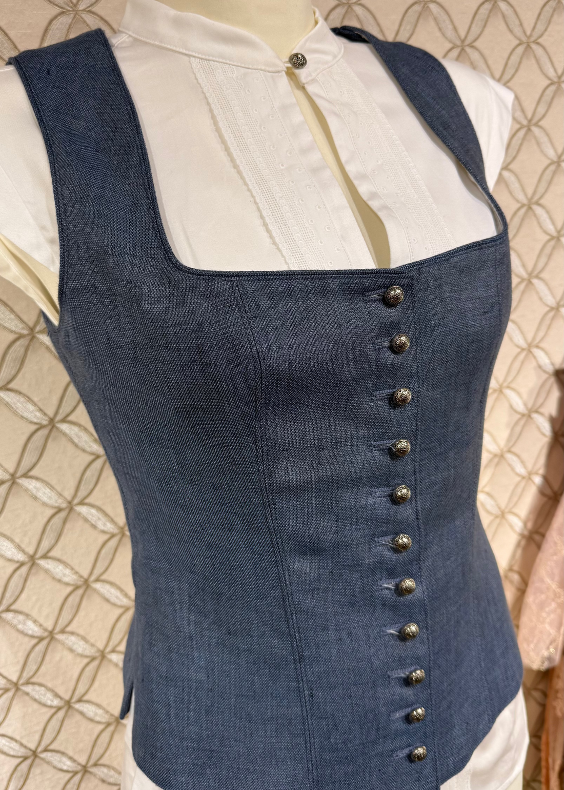 Trachtenmieder Anno Domini Design blau