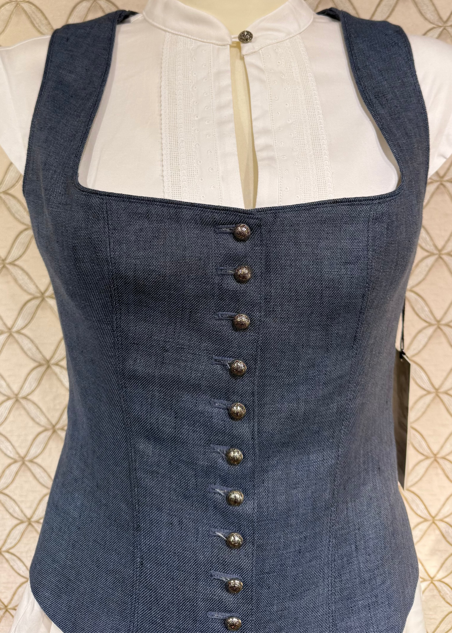 Trachtenmieder Anno Domini Design blau
