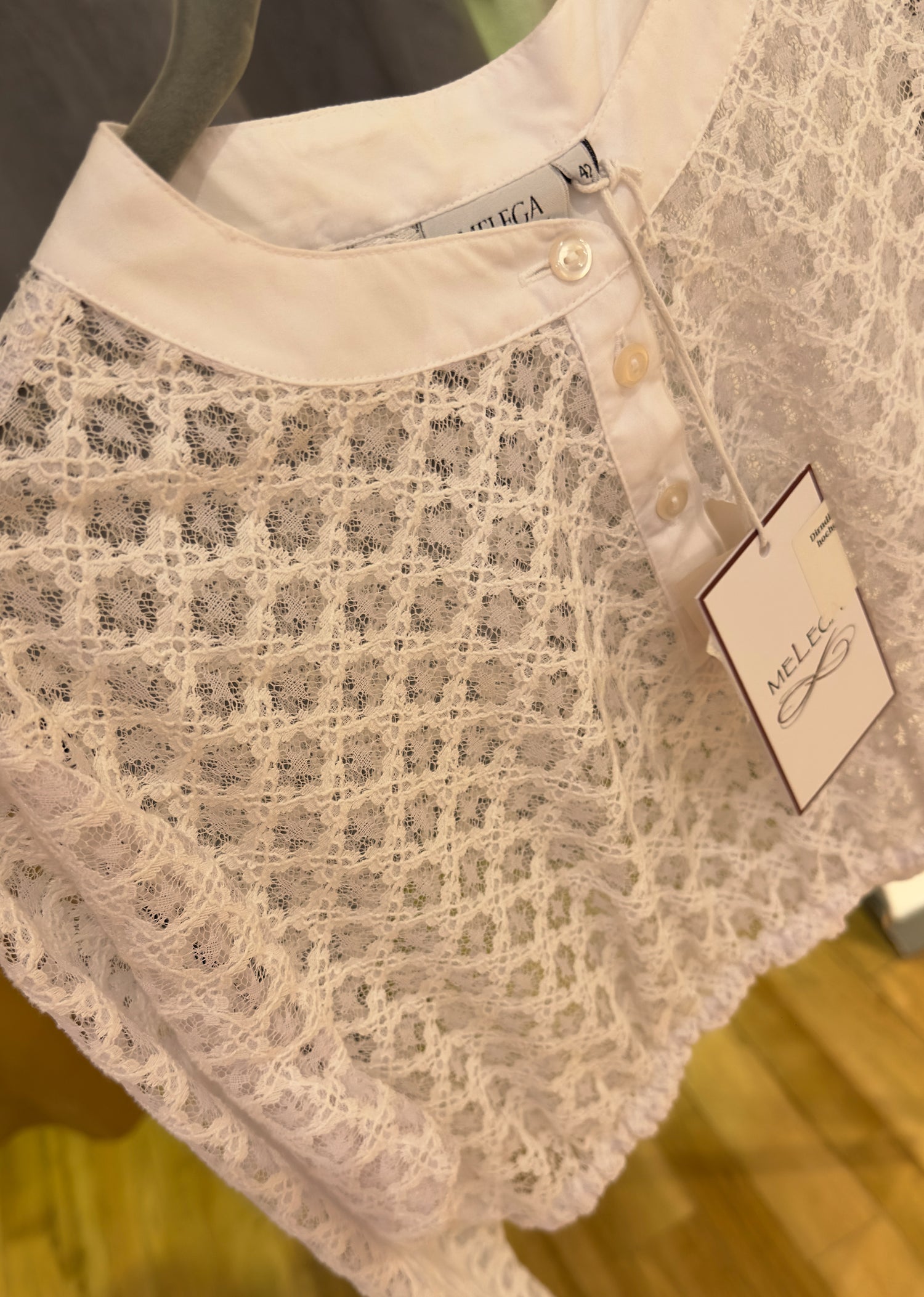 Dirndlbluse Monja Melega weiß