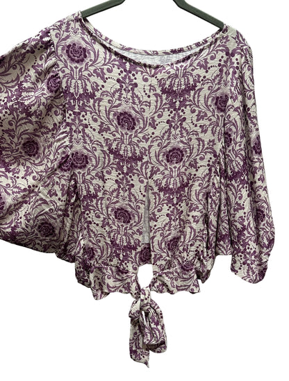 Bluse V Milano creme/lila