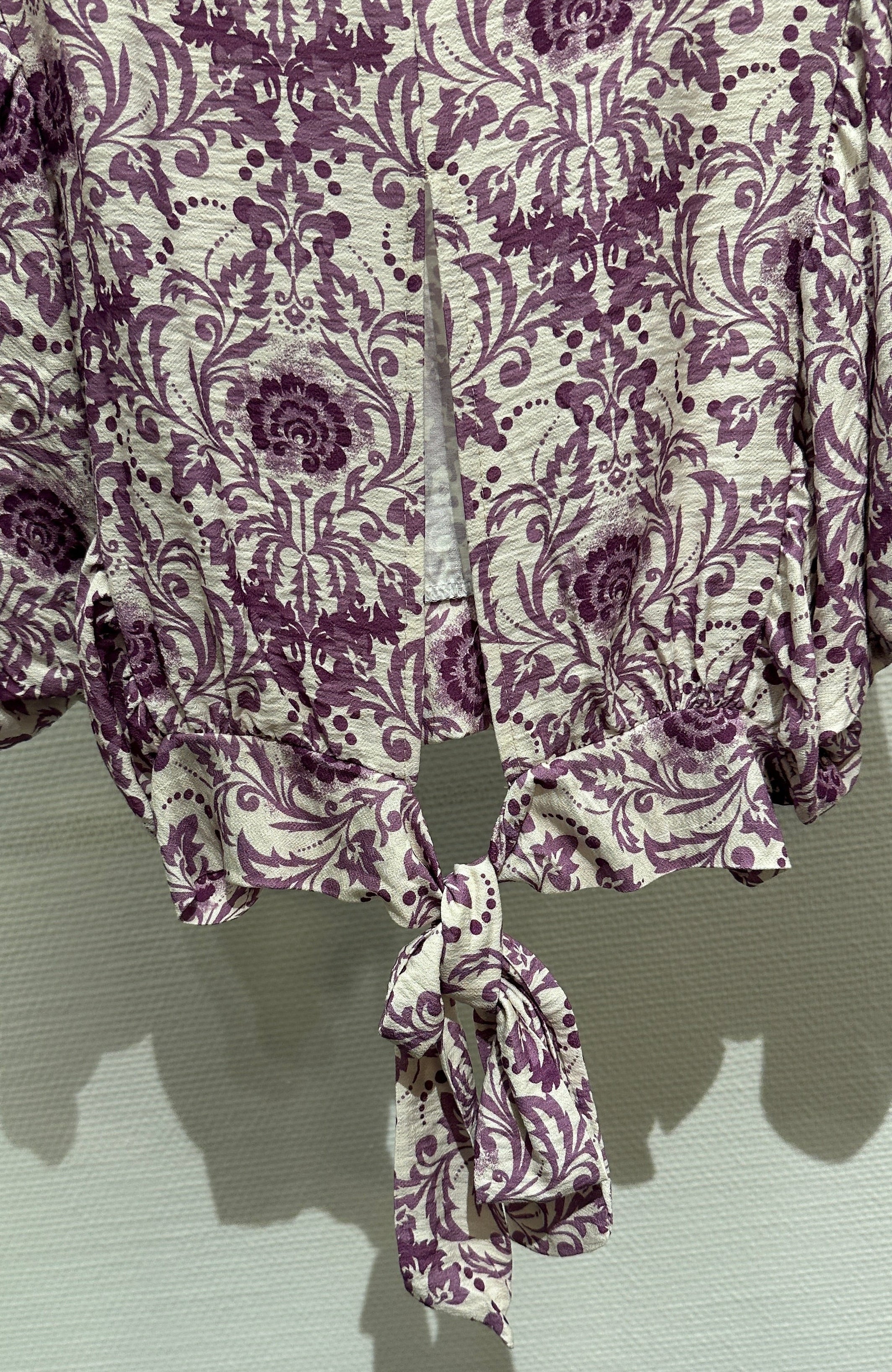 Bluse V Milano creme/lila