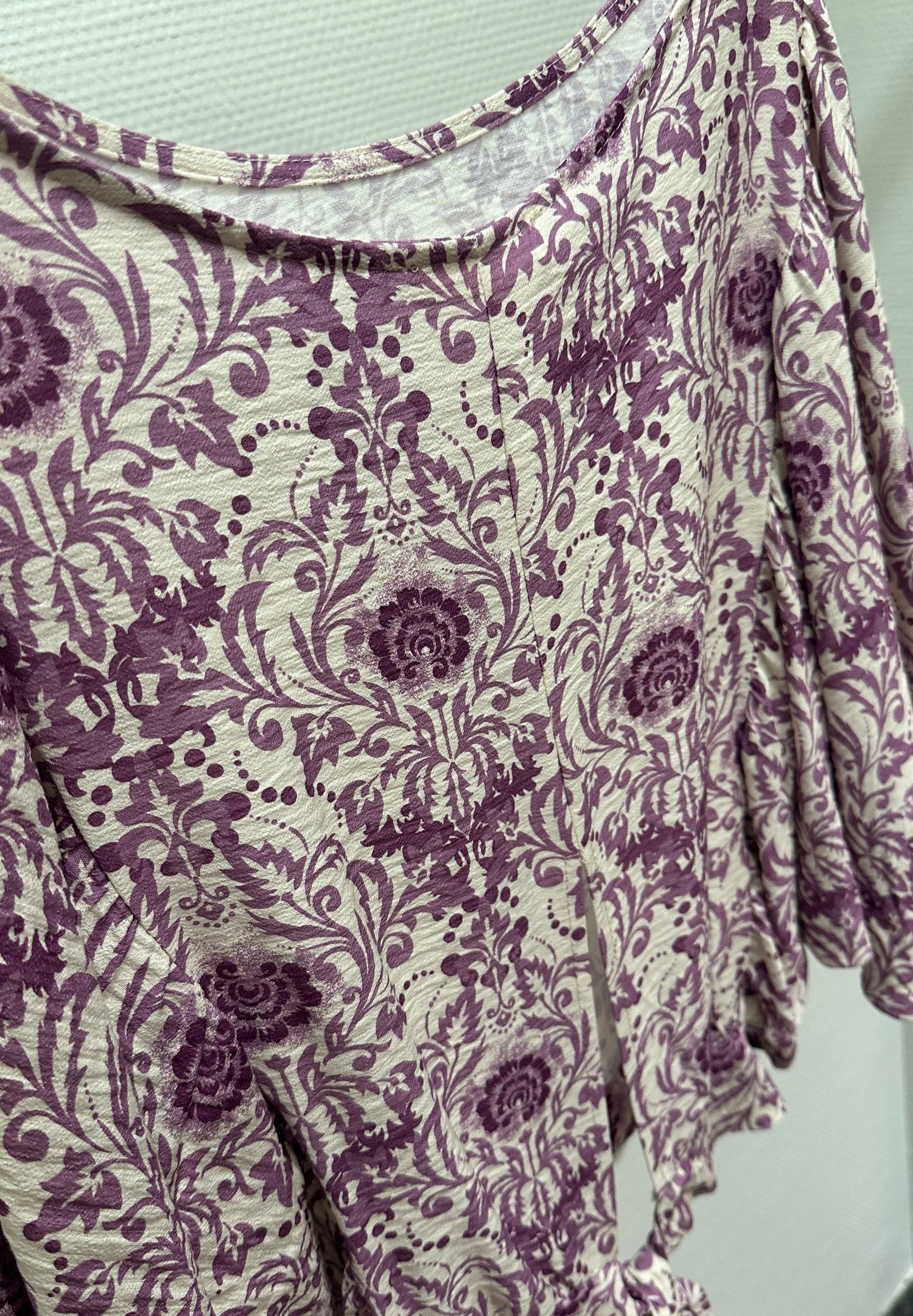 Bluse V Milano creme/lila