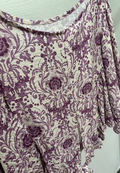 Bluse V Milano creme/lila