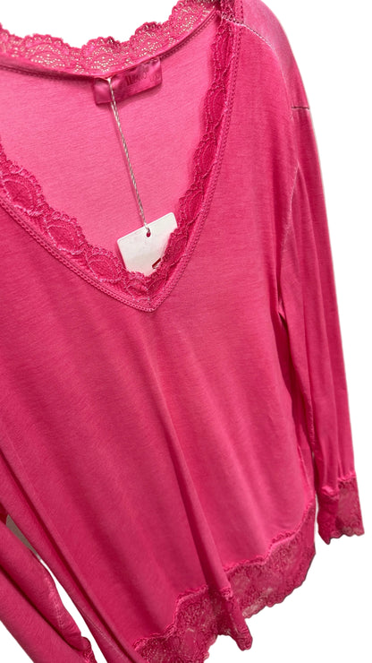 Shirt V Milano pink