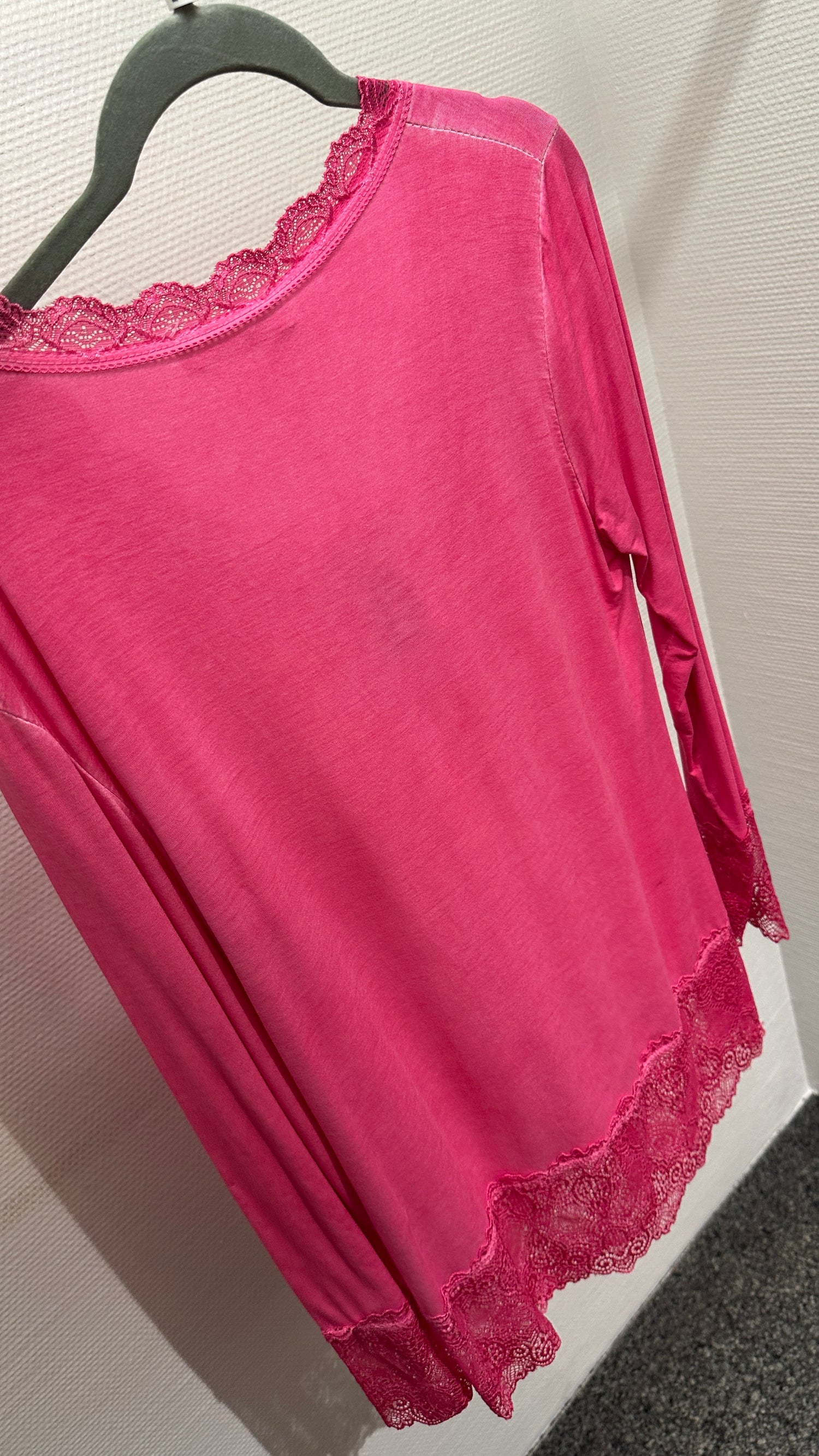Shirt V Milano pink