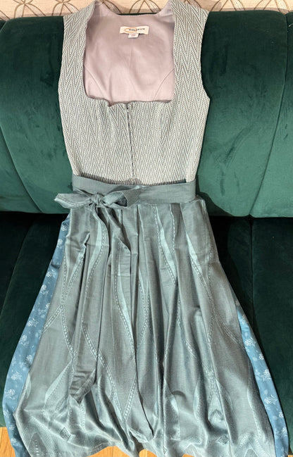 Dirndl Goldstich Stretch petrol/türkis 75cm