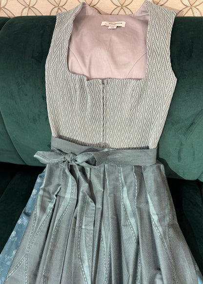Dirndl Goldstich Stretch petrol/türkis 75cm