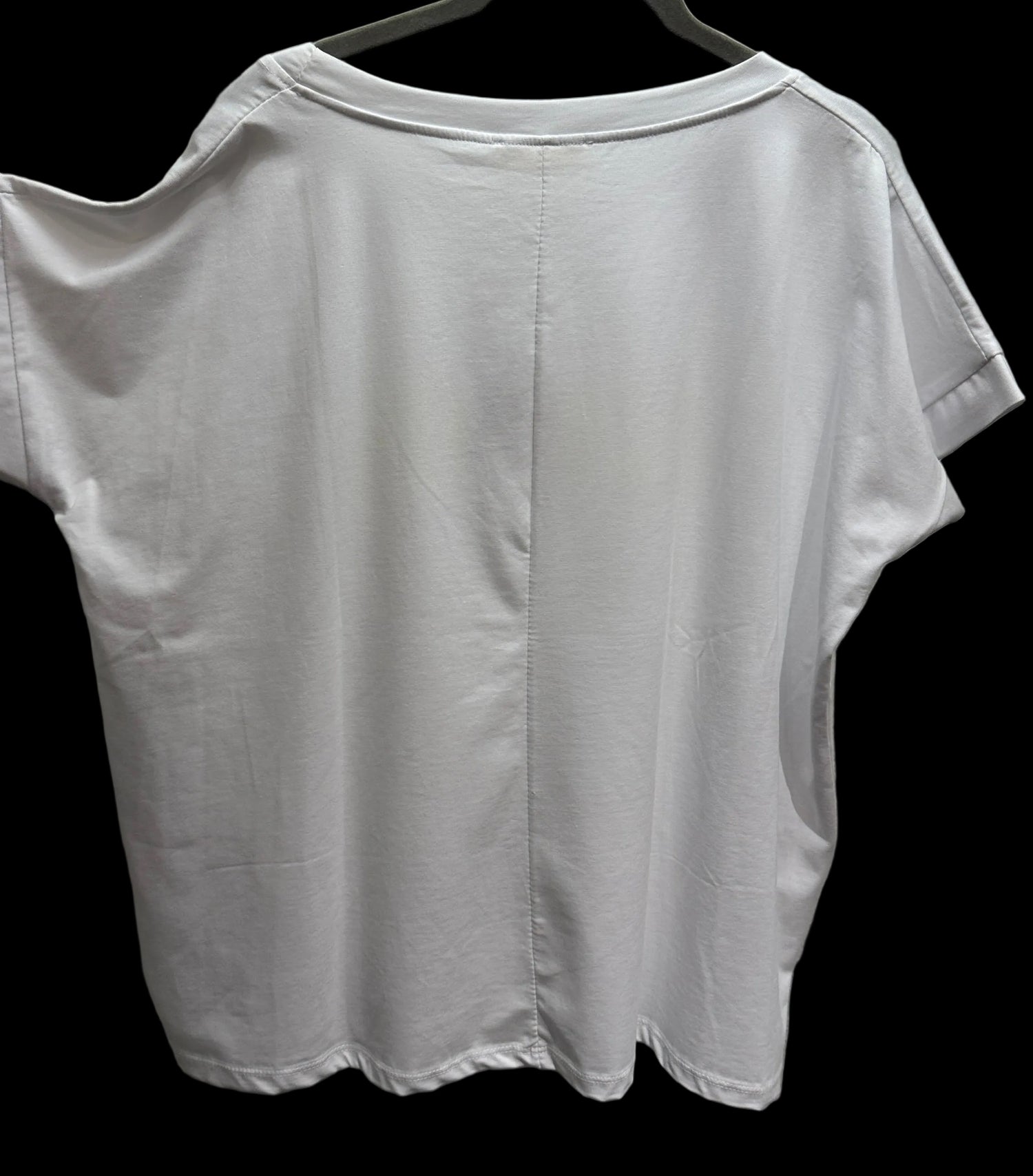 T-Shirt V Milano weiß/neongelb