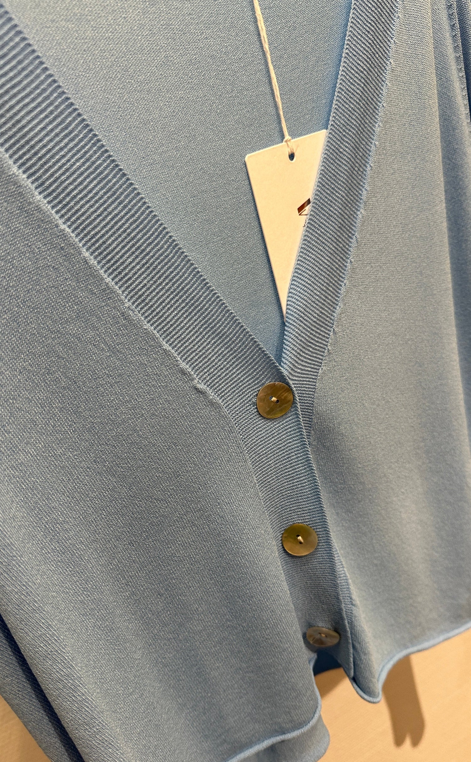 Cardigan V Milano blau