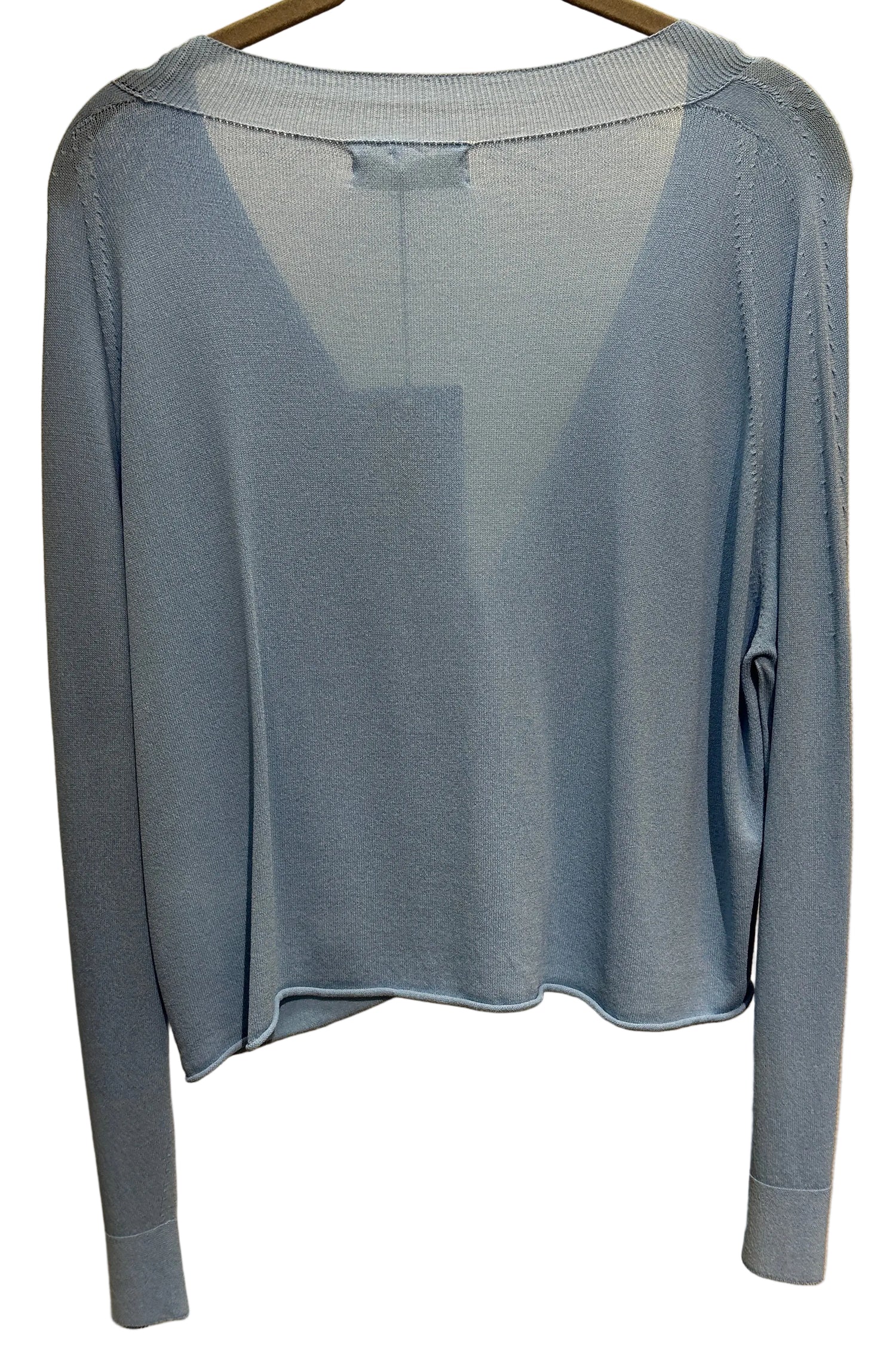 Cardigan V Milano blau