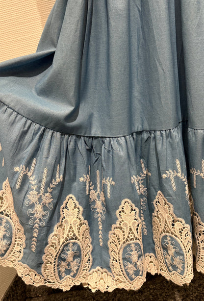Kleid V Milano blau