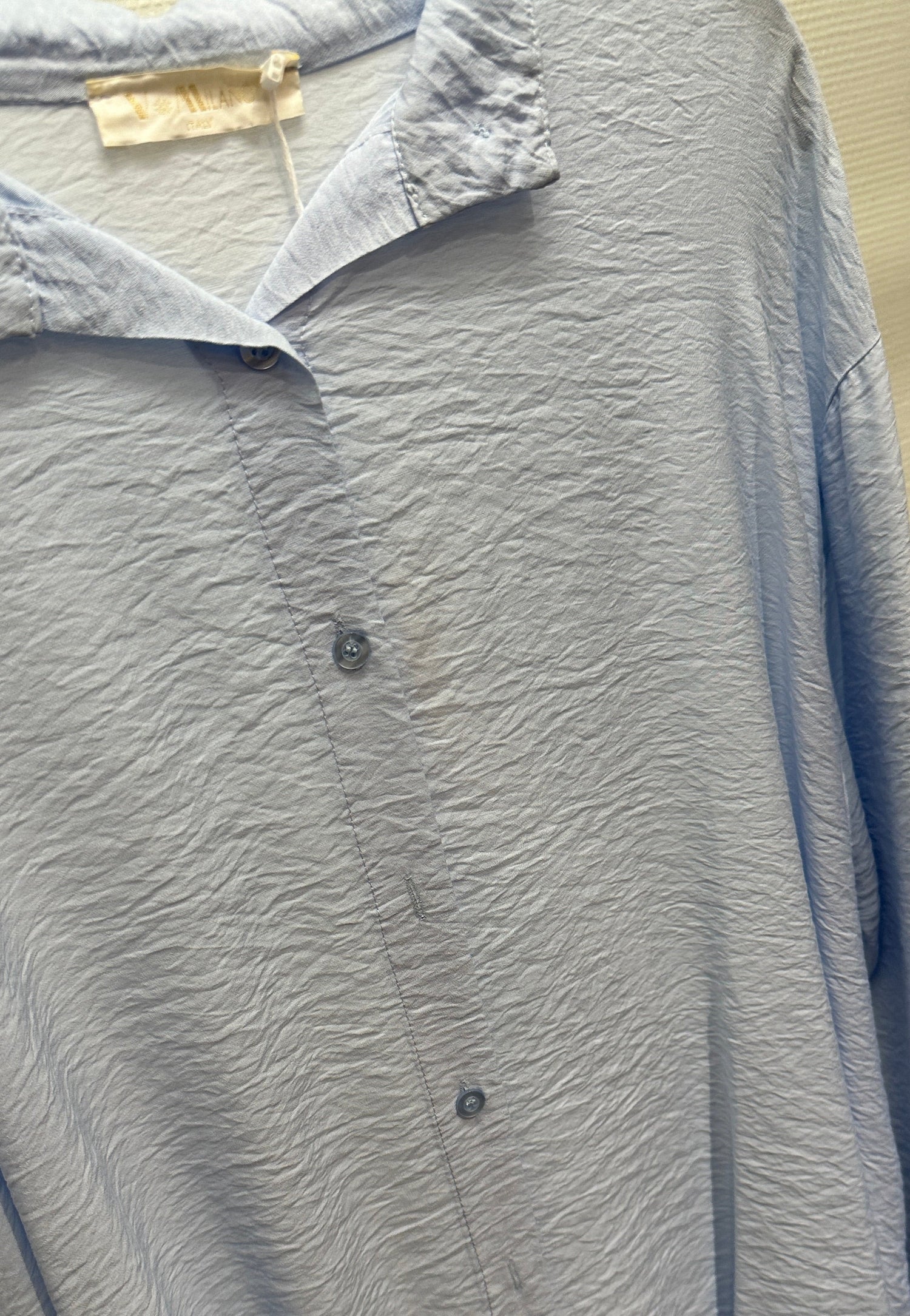Bluse V Milano hellblau