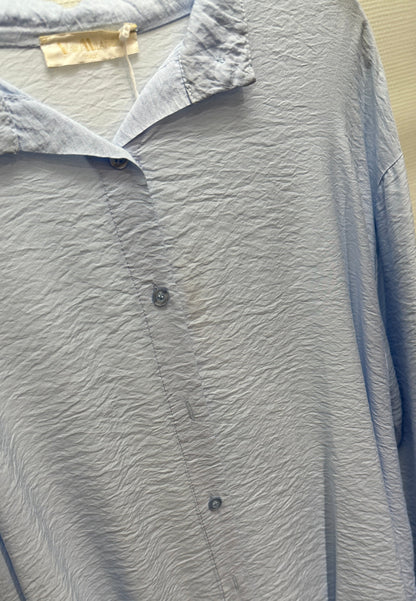 Bluse V Milano hellblau