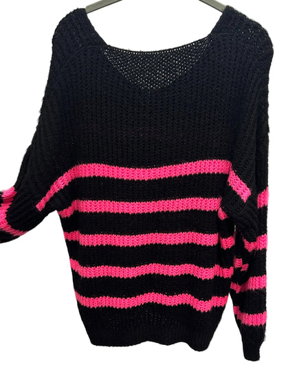 Pullover schwarz/pink