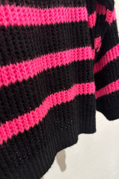Pullover schwarz/pink