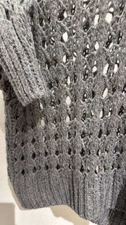 Pullover Strick grau