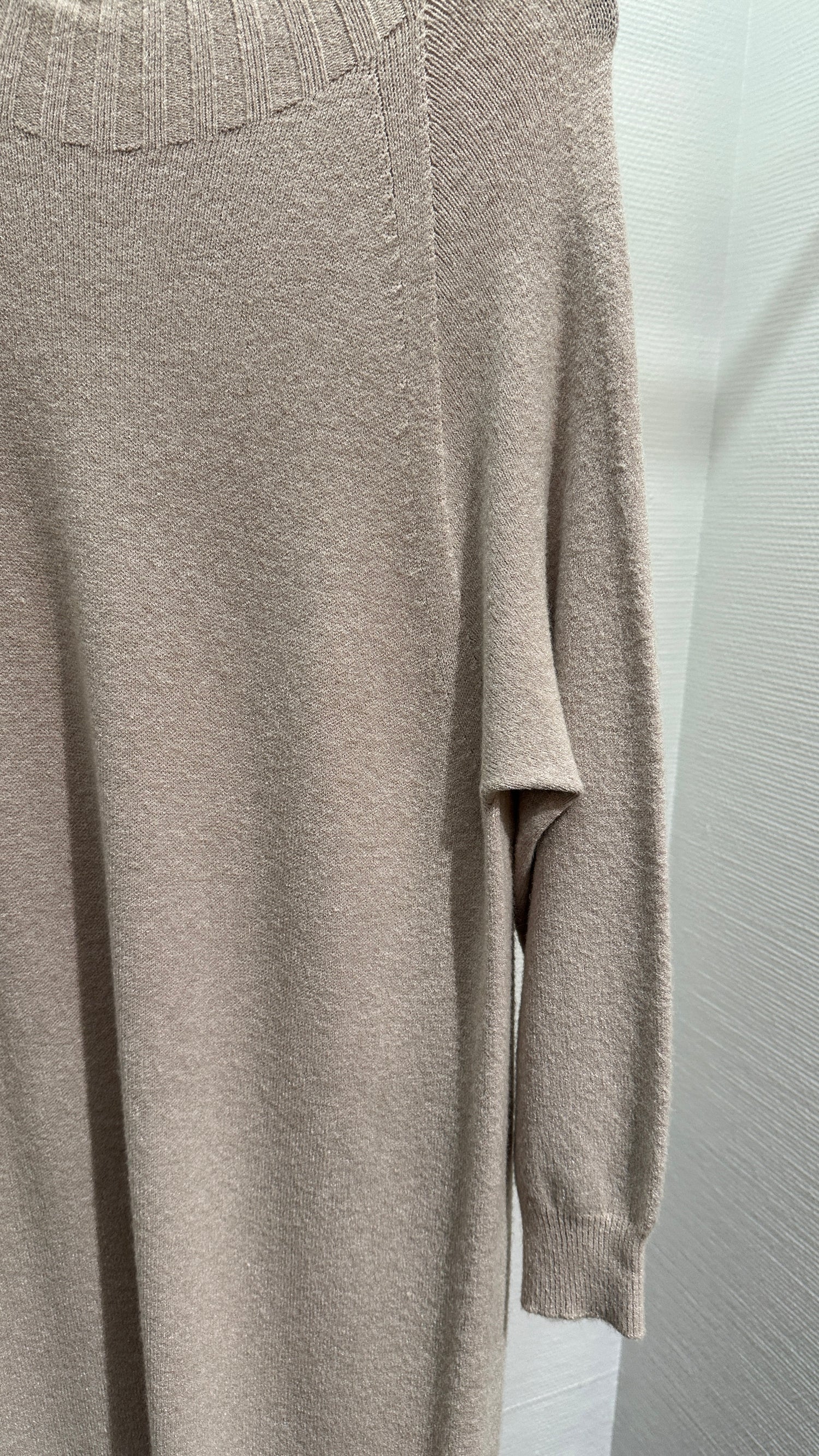 Kleid Strick V Milano creme/beige