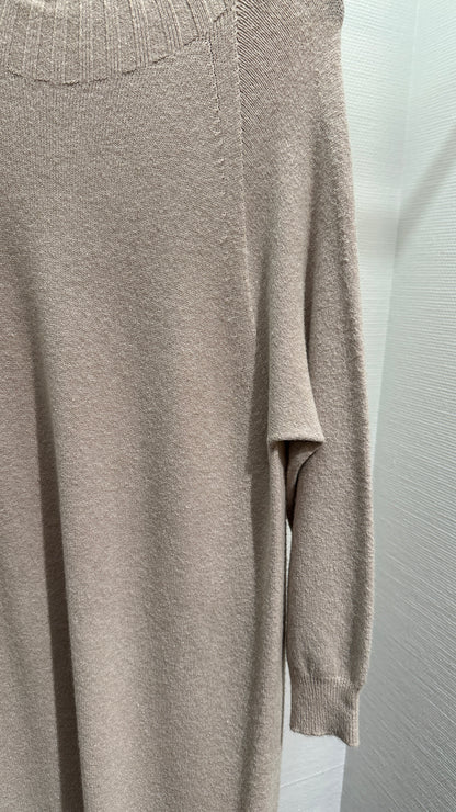 Kleid Strick V Milano creme/beige