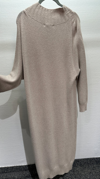 Kleid Strick V Milano creme/beige