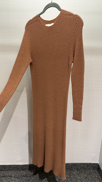 Kleid Strick V Milano hellbraun/konjac
