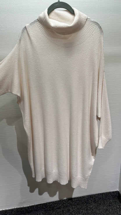 Kleid Strick V Milano creme