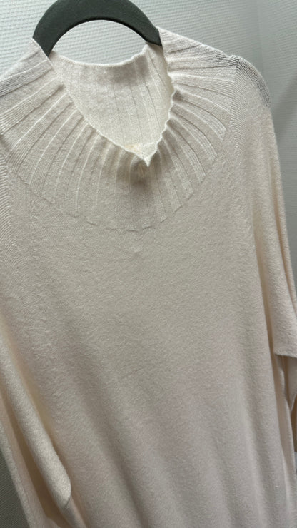 Kleid Strick V Milano creme