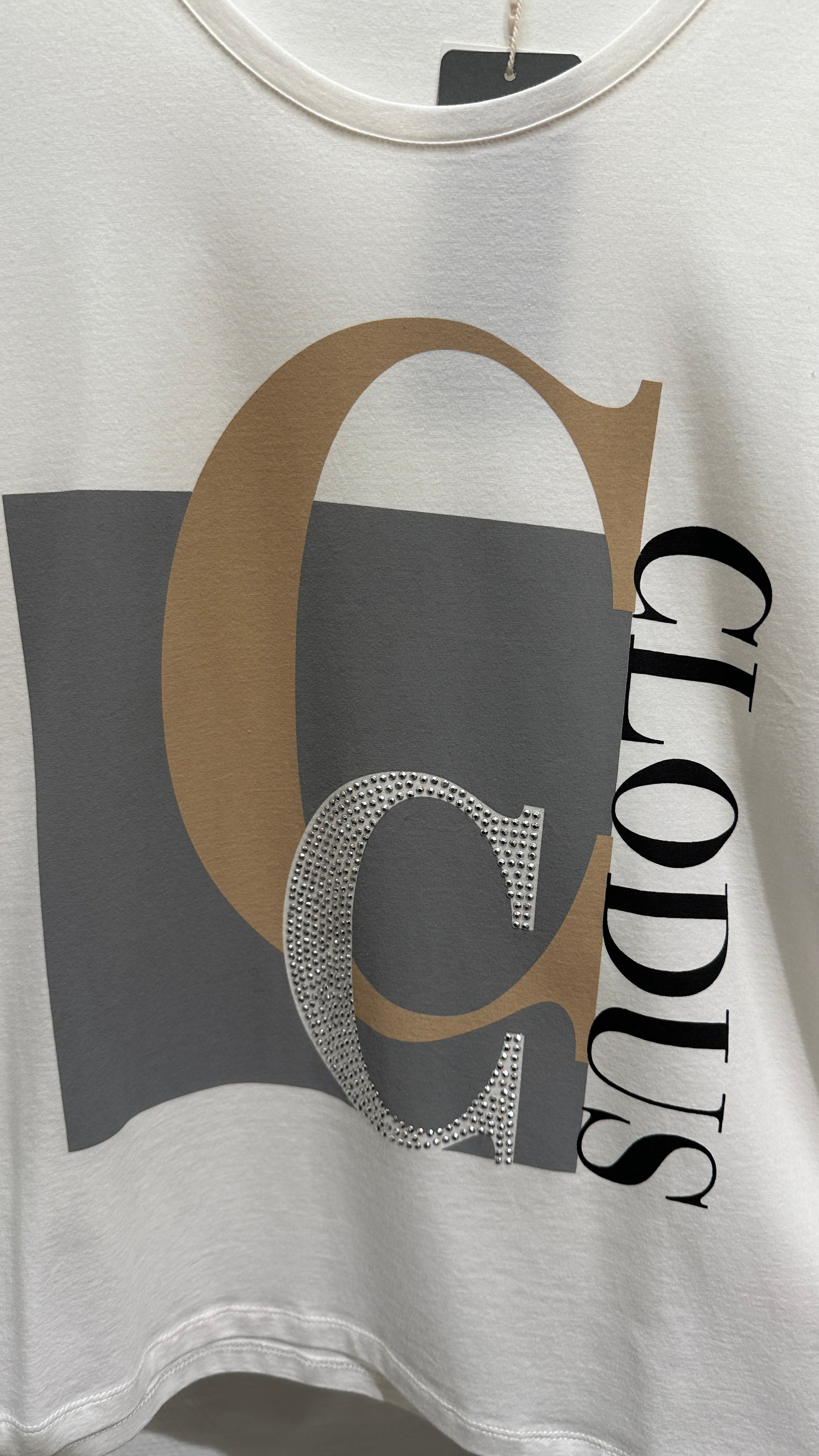 Shirt Clouds weiß