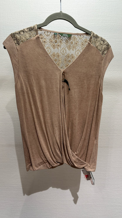 Shirt mit Spitze Arido beige